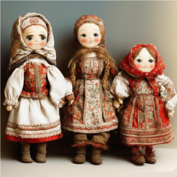 Детский русский народный игровой фольклор - Кукольная игра в свадьбу